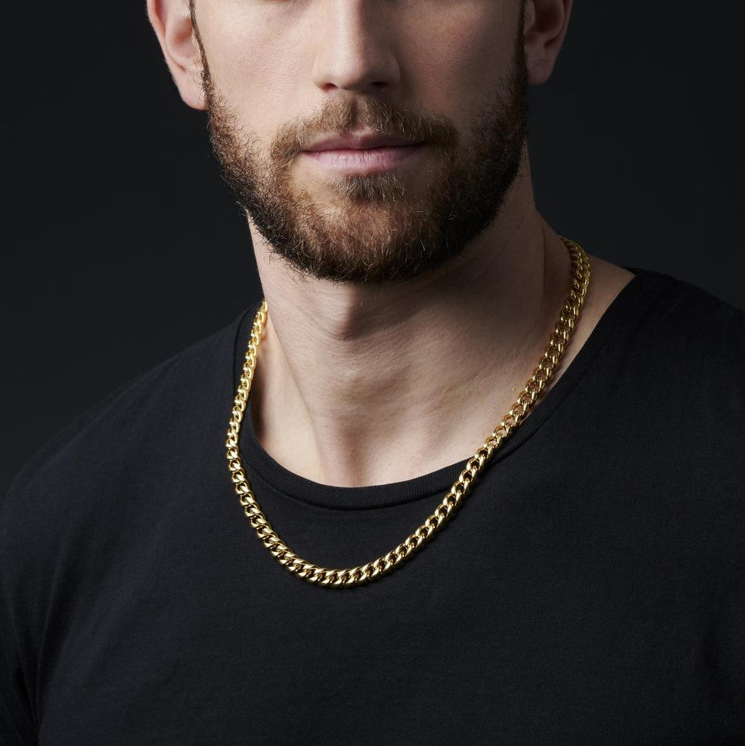 Cuban Chain | 18K Gold 7mm.