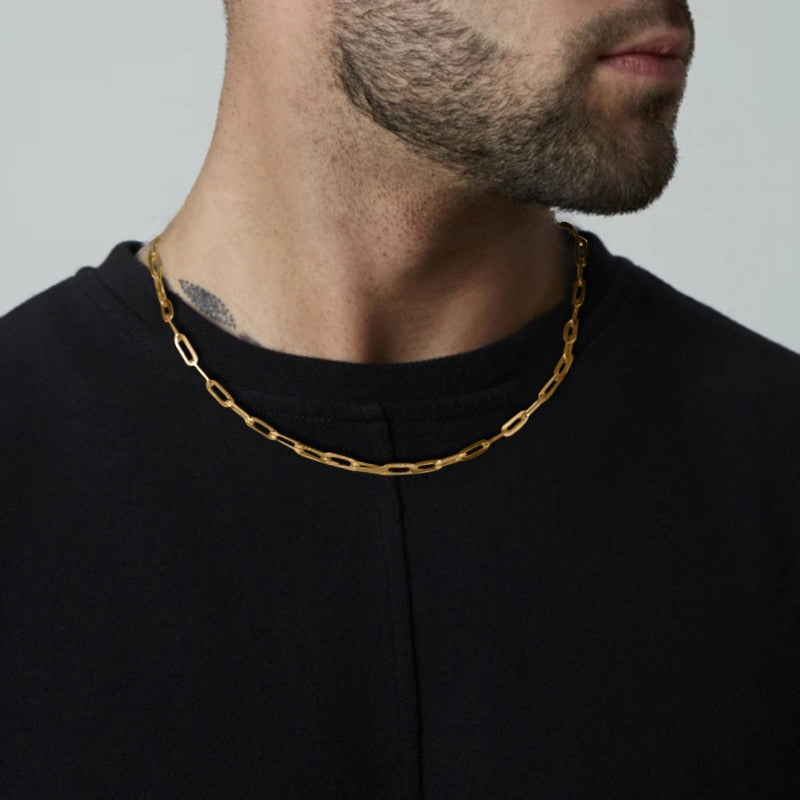 Paperclip Chain | 14K Gold 6mm