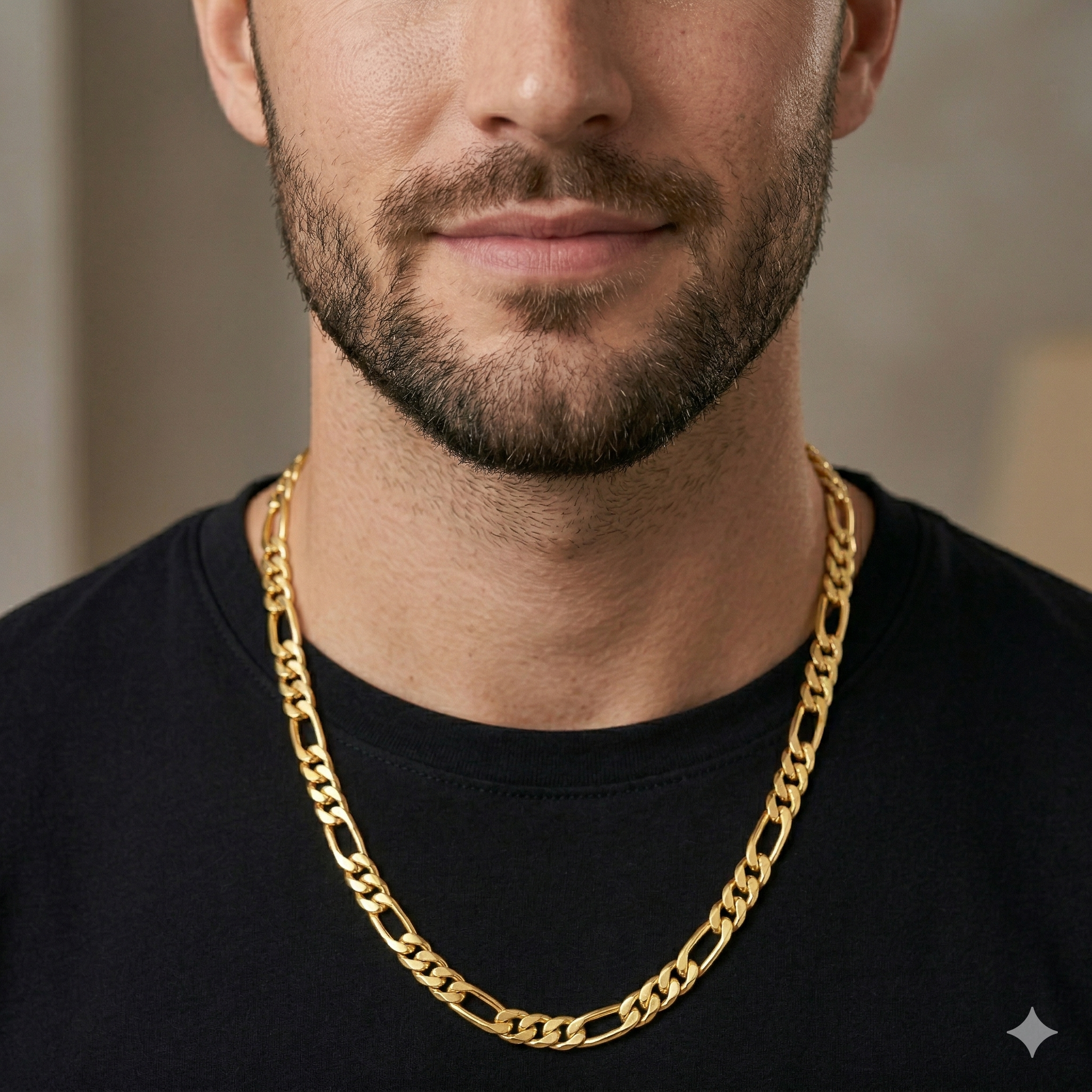 Figaro Chain | 18K Gold 7mm