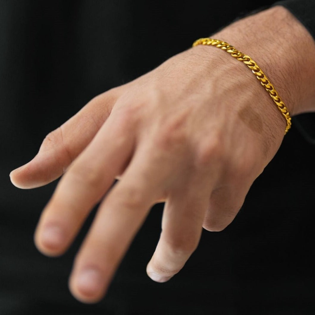 Cuban Bracelet | 18K Gold 3.6mm.