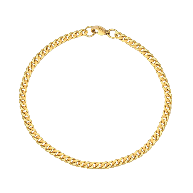 Cuban Bracelet | 18K Gold 3.6mm.