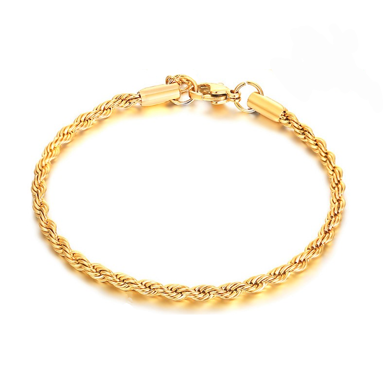 Rope Bracelet | 18K Gold 3.3mm