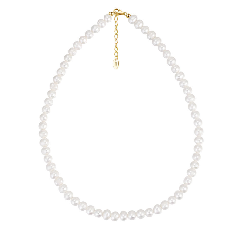 Pearls Chain | 14K Gold 6mm.