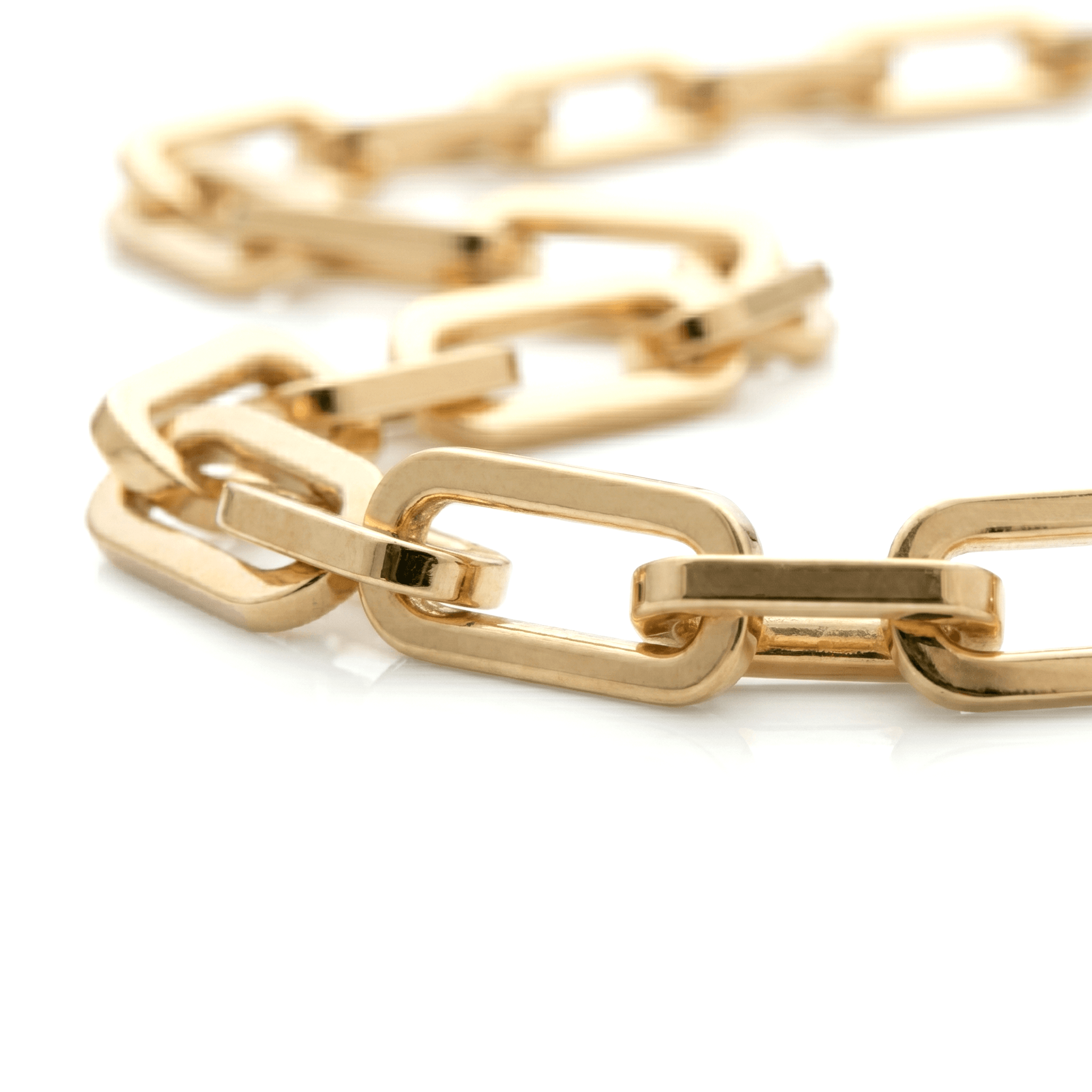 Paperclip Bracelet | 14K Gold 4.5mm