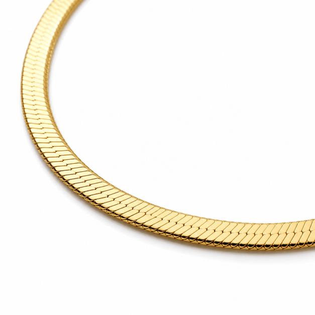 Herringbone Bracelet | 18K Gold 3mm