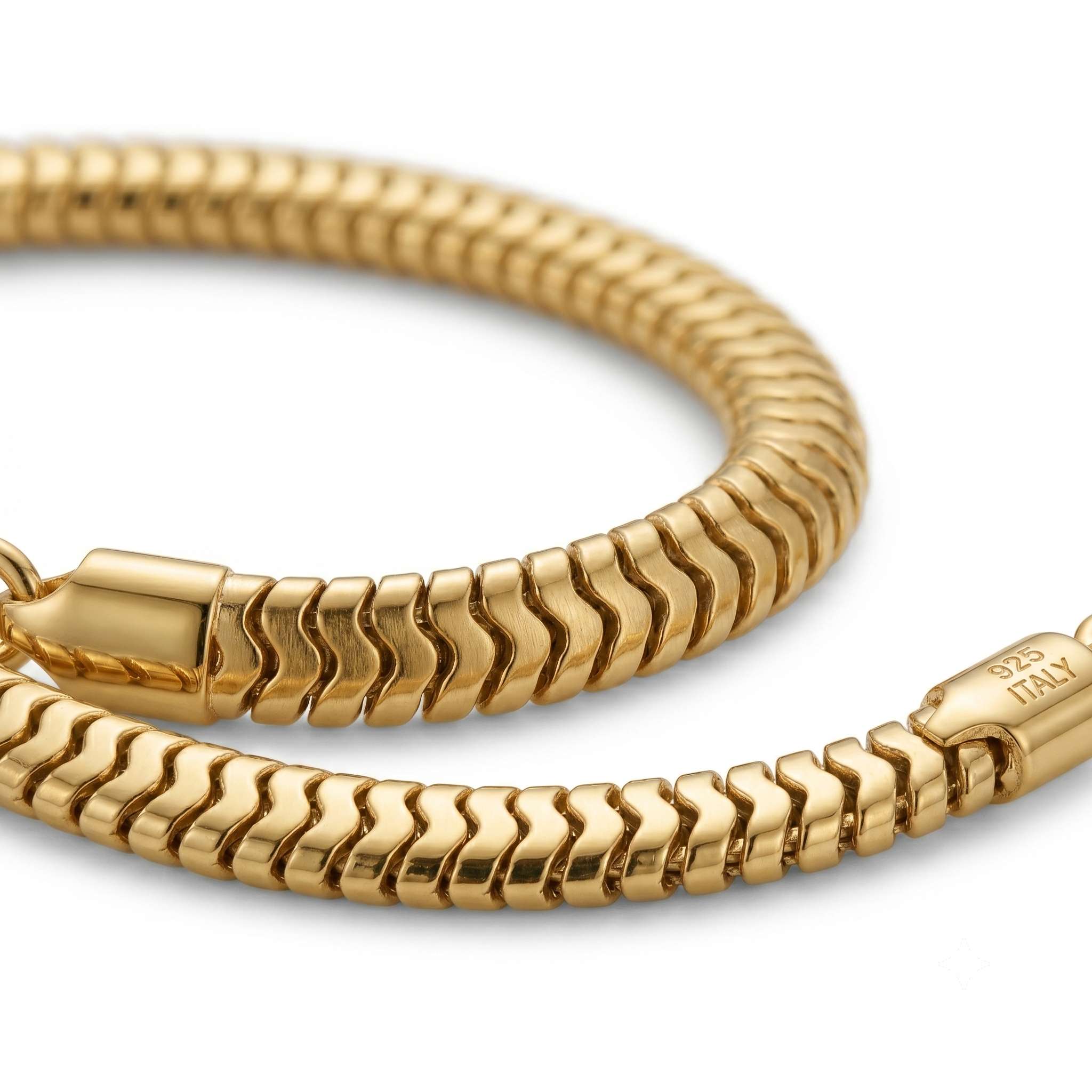 Snake Bracelet | 14K Gold 3mm