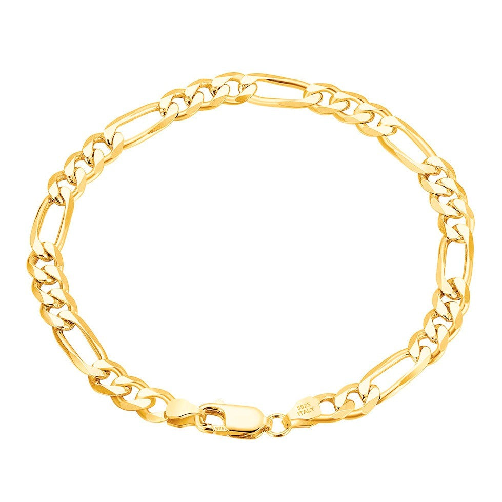 Figaro Bracelet | 18K Gold 5mm