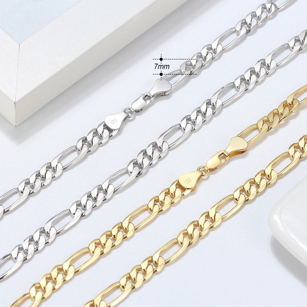 Figaro Chain | 925 Silver 7mm