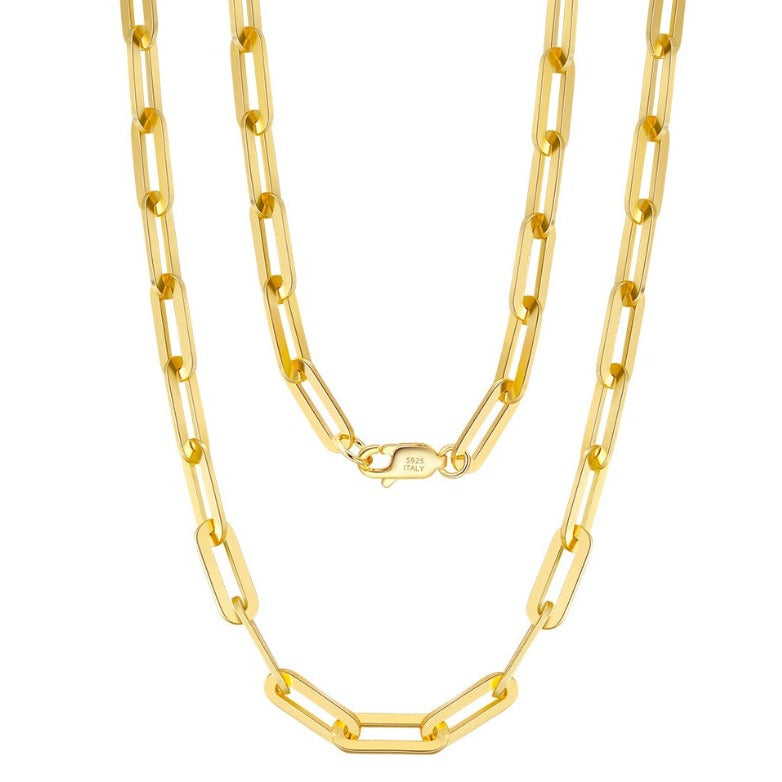 Paperclip Chain | 14K Gold 6mm