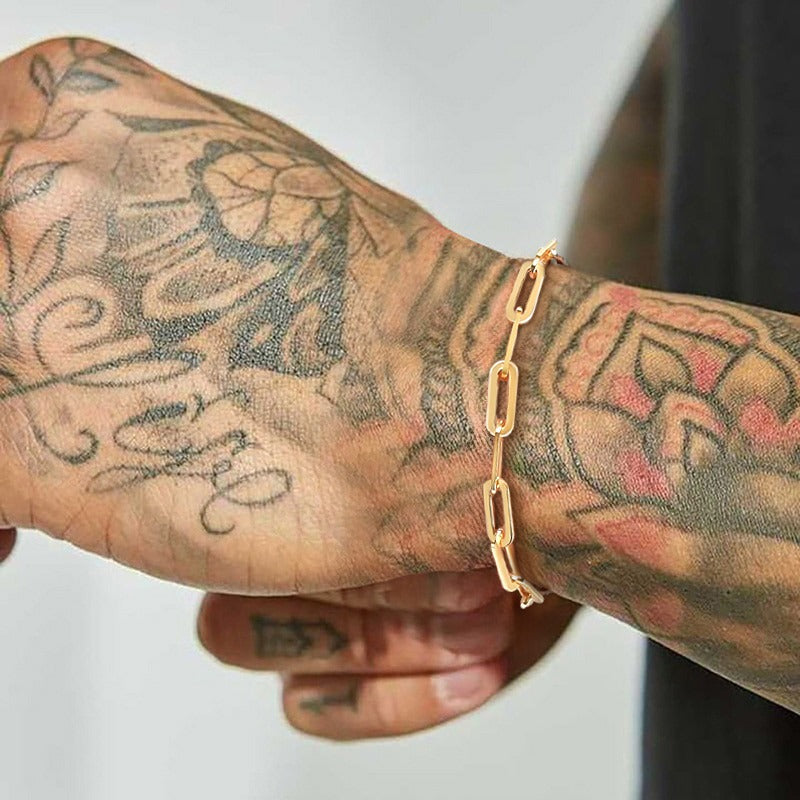 Paperclip Bracelet | 14K Gold 4.5mm