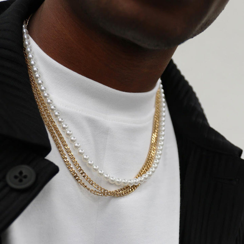 Pearls Chain | 14K Gold 6mm.