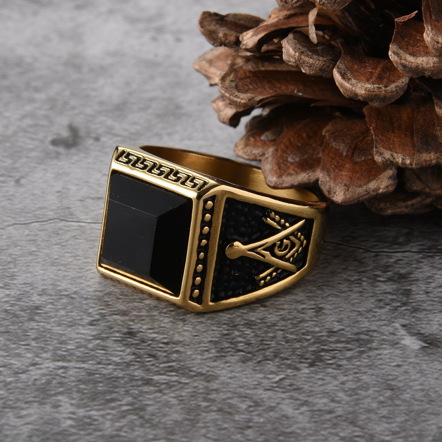 Freemason Ring | Gold.