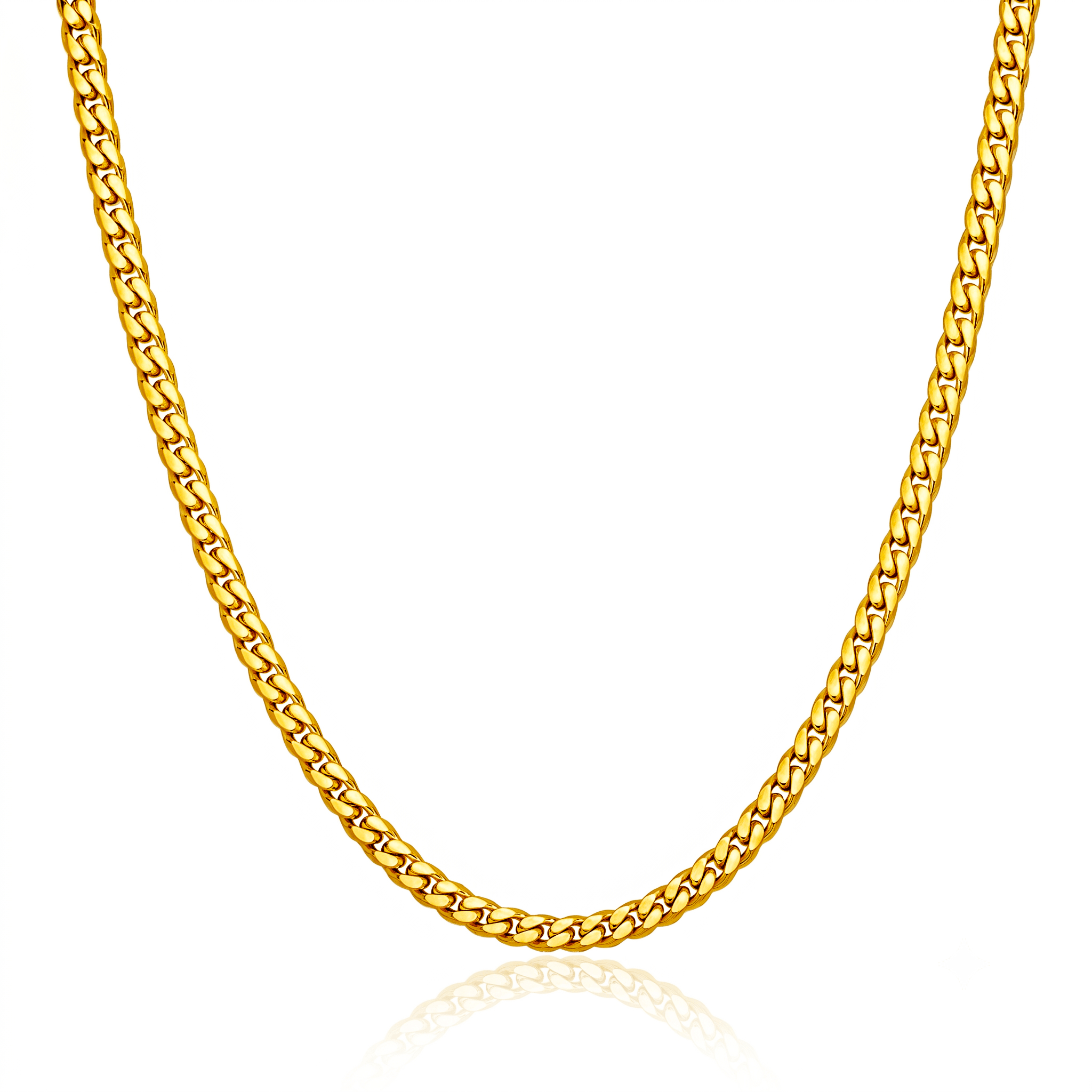 matzzo-18k-gold-men cuban-link-chain-3.6mm