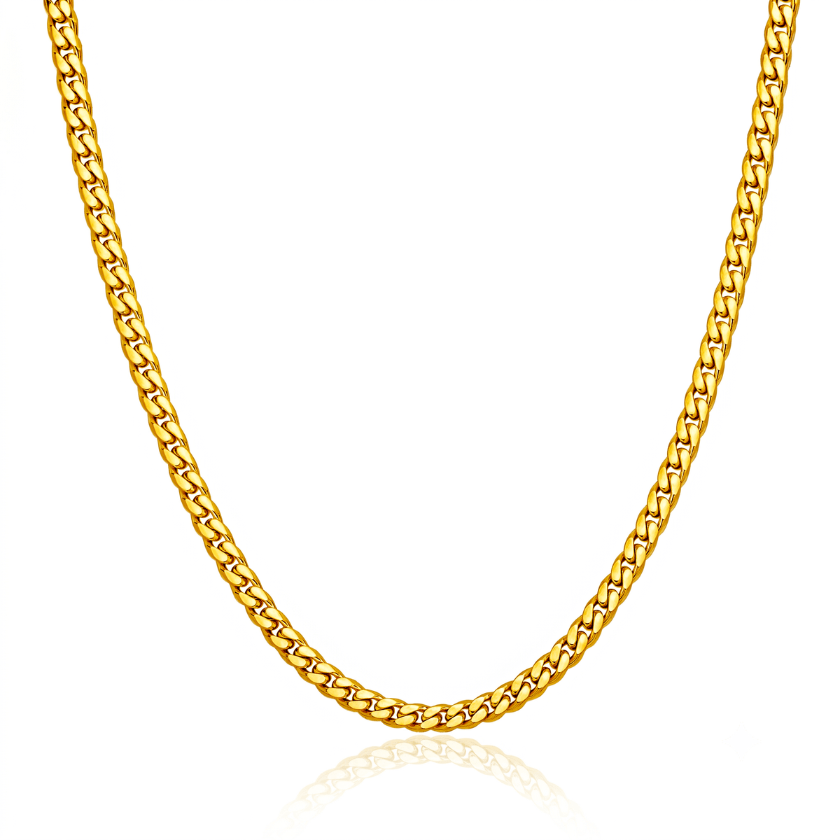 matzzo-18k-gold-men cuban-link-chain-3.6mm