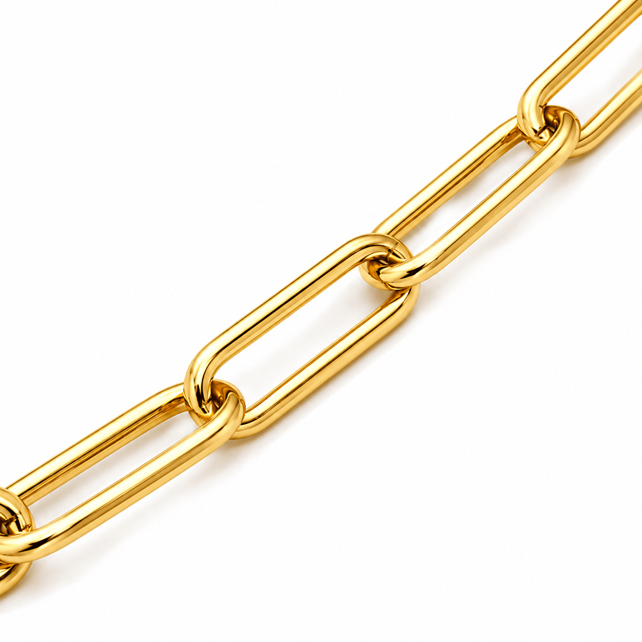Paperclip Bracelet | 14K Gold 4.5mm