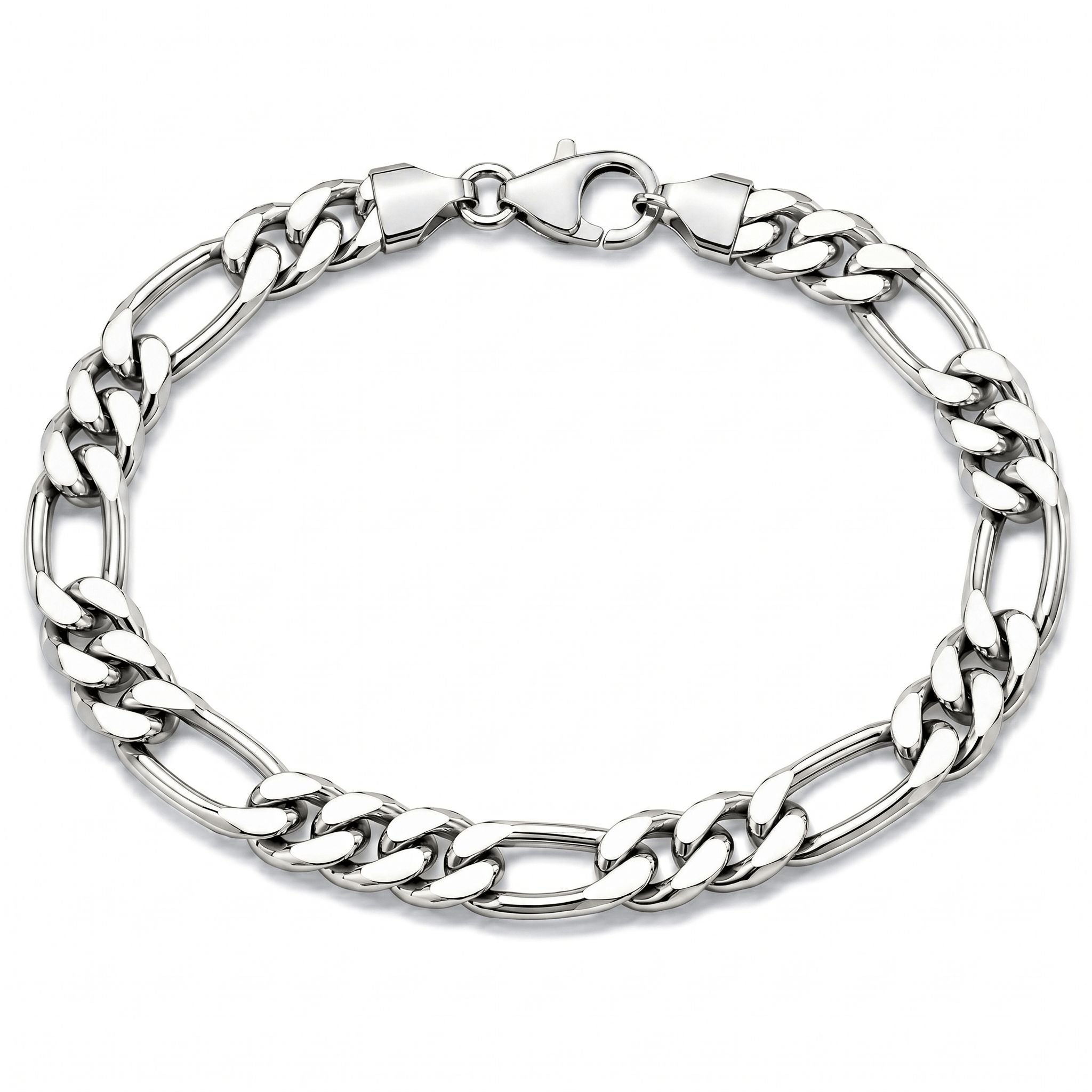 matzzo-silver-men figaro- bracelet 6.5mm