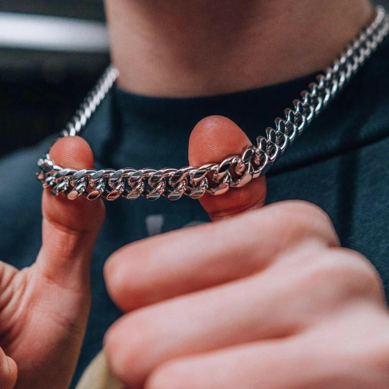 Hip-Hop Chain | Silver 12mm
