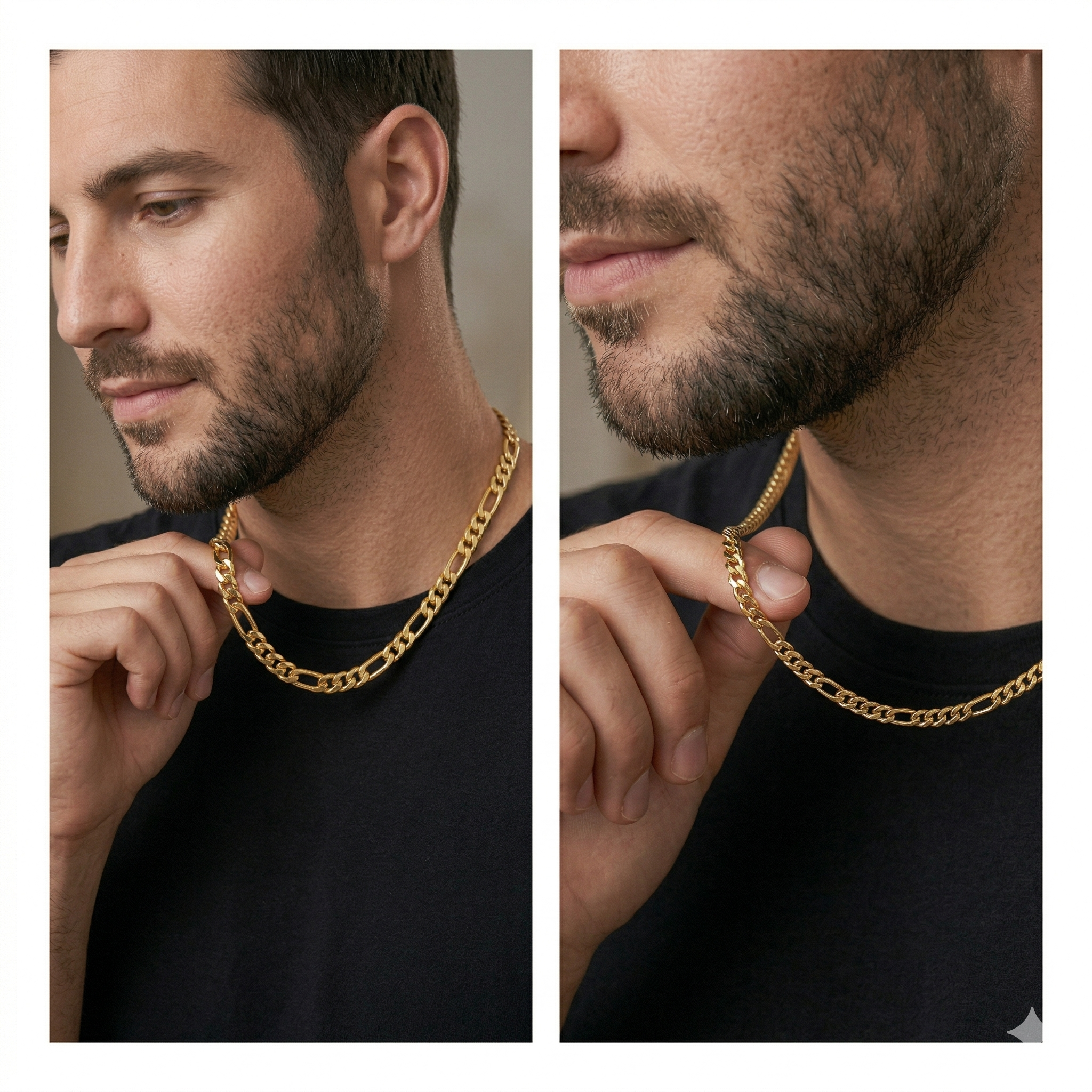 Figaro Chain | 18K Gold 5mm