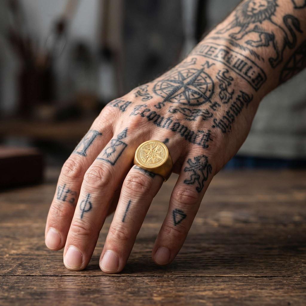 Gunslinger Signet Ring | Gold