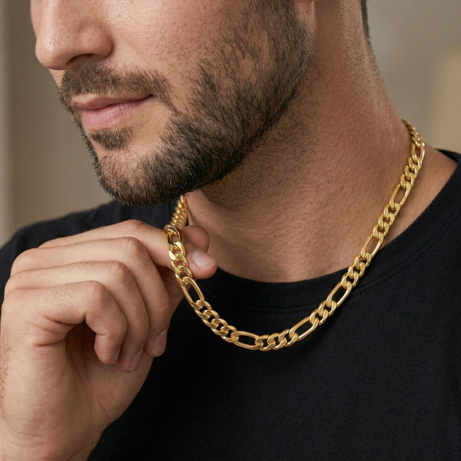 Figaro Chain | 18K Gold 7mm