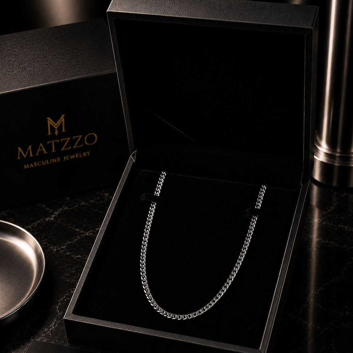 MATZZO Cuban Men chain gold 5mm in Box