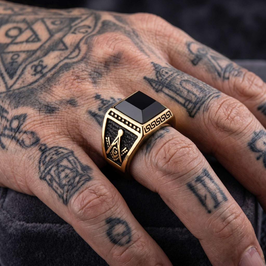 Freemason Ring | Gold