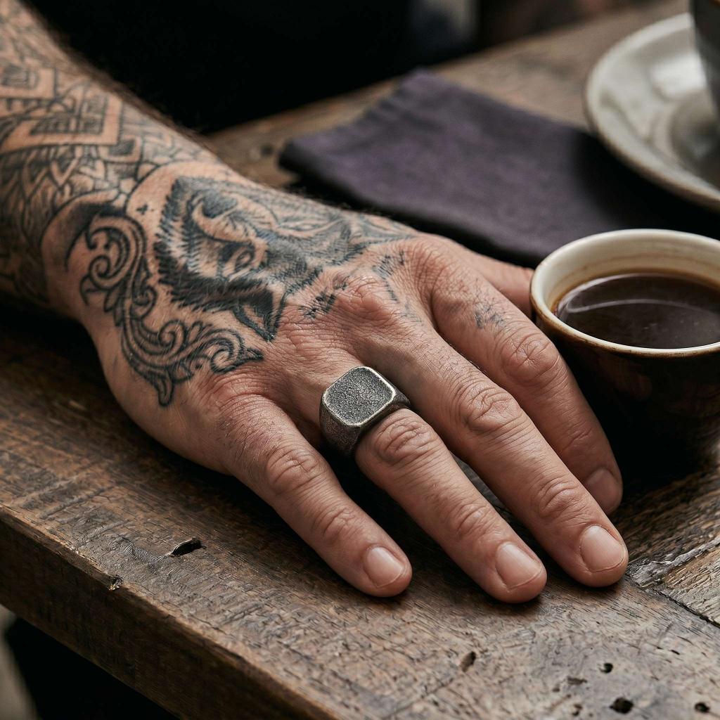 Hammer Signet Ring | Silver