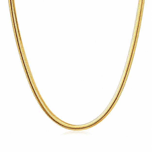 Herringbone Chain | 18K Gold 4.5mm