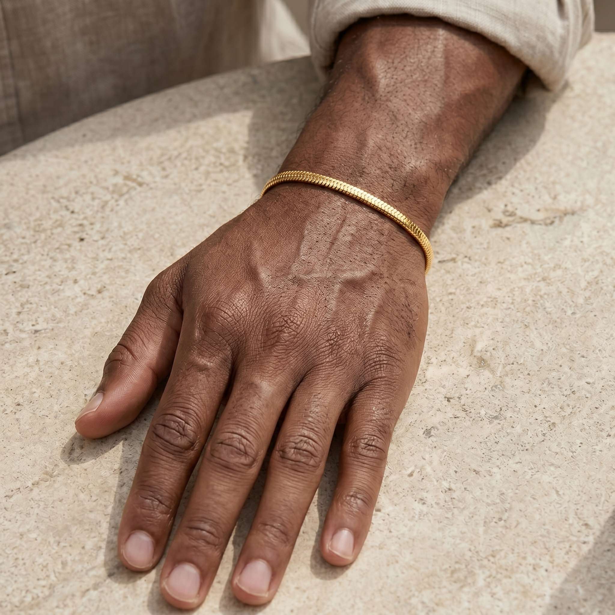 Snake Bracelet | 14K Gold 3mm