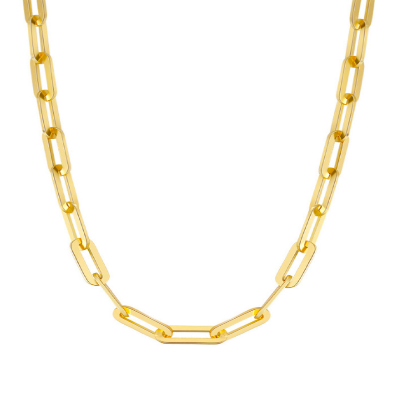 Paperclip Chain | 14K Gold 6mm