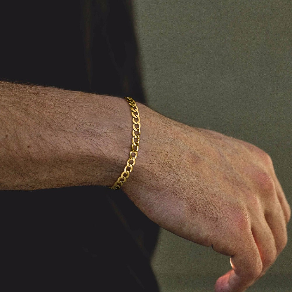 Curb Bracelet | 18K Gold 5mm