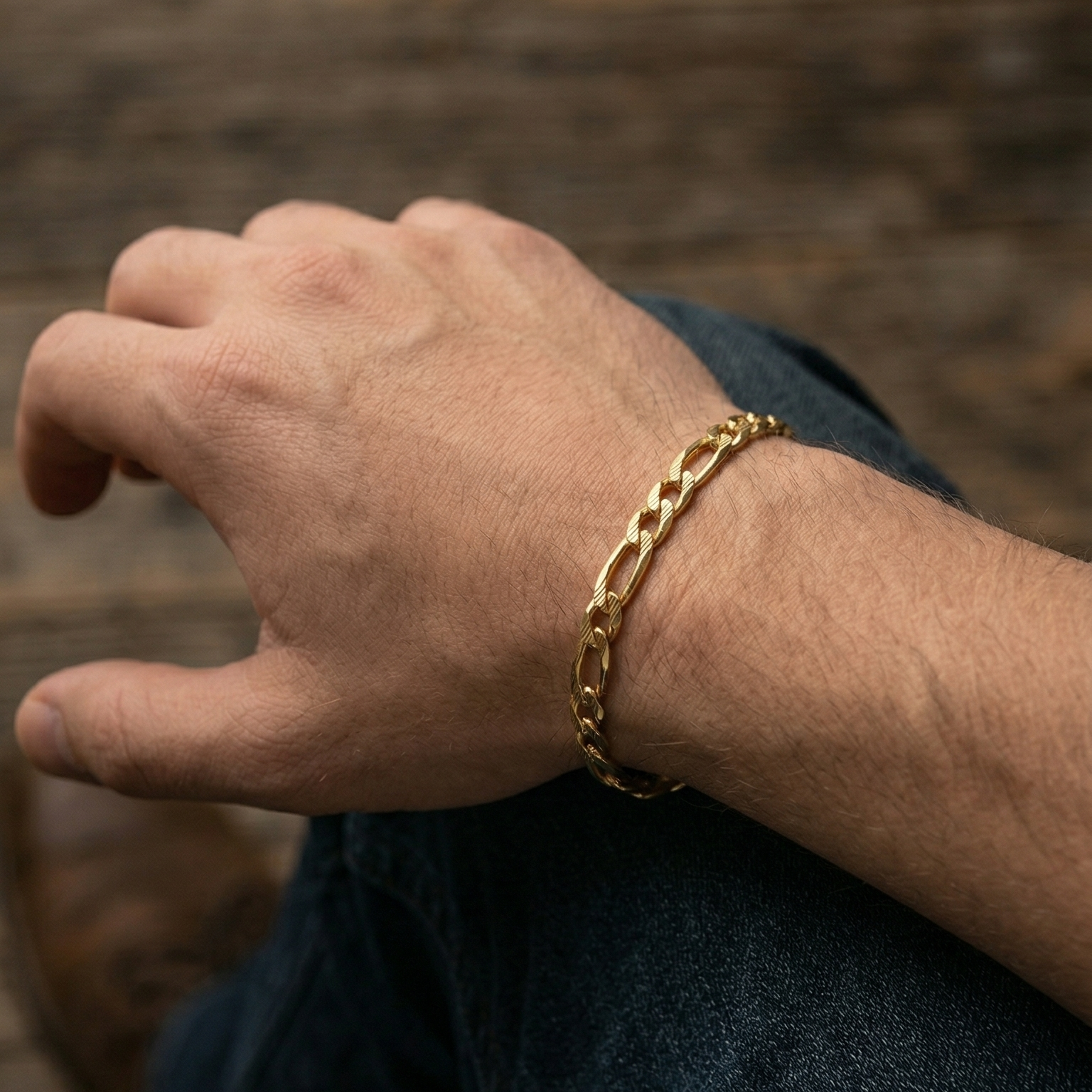 Figaro Bracelet | 18K Gold 5mm