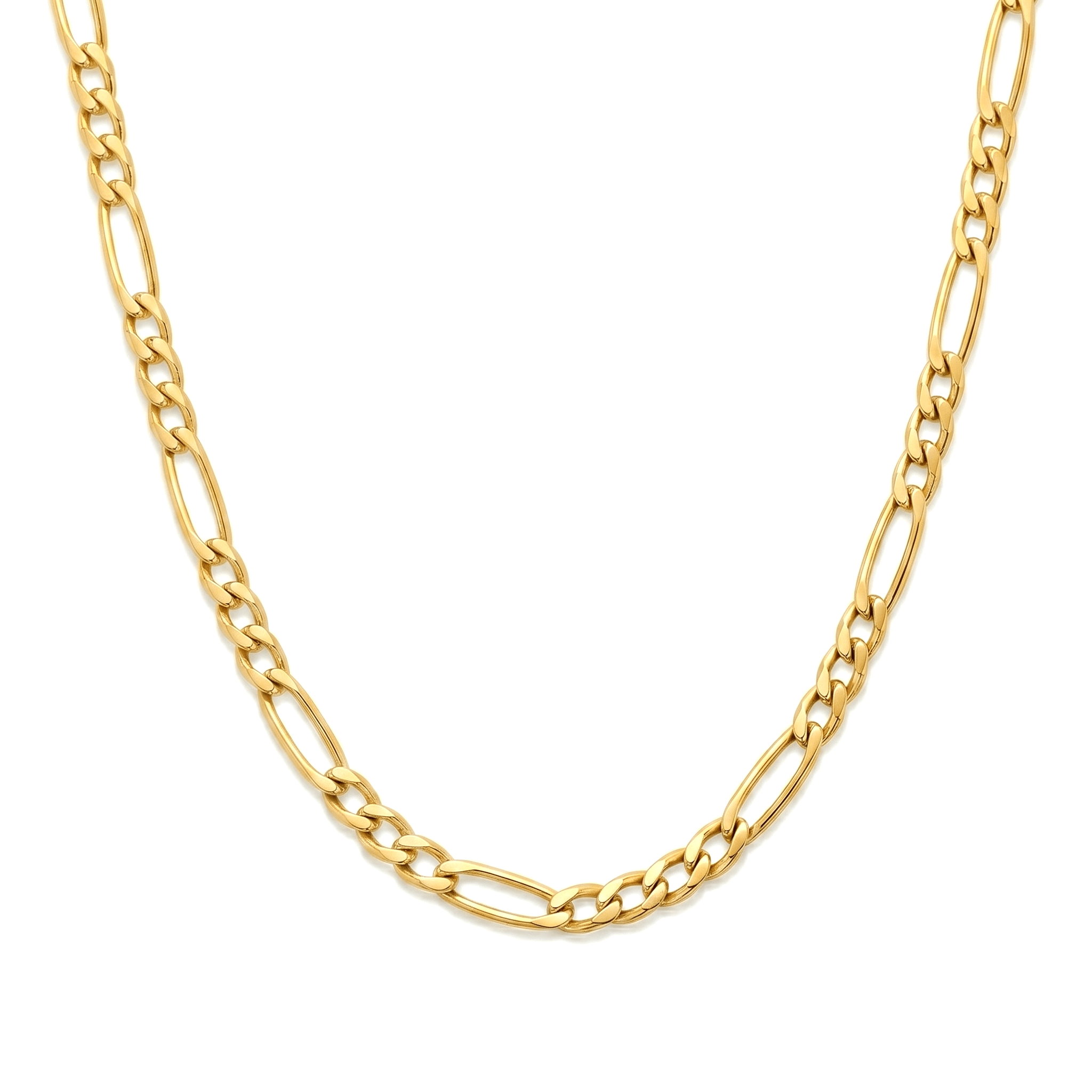 matzzo-gold-men figaro- chain 5mm