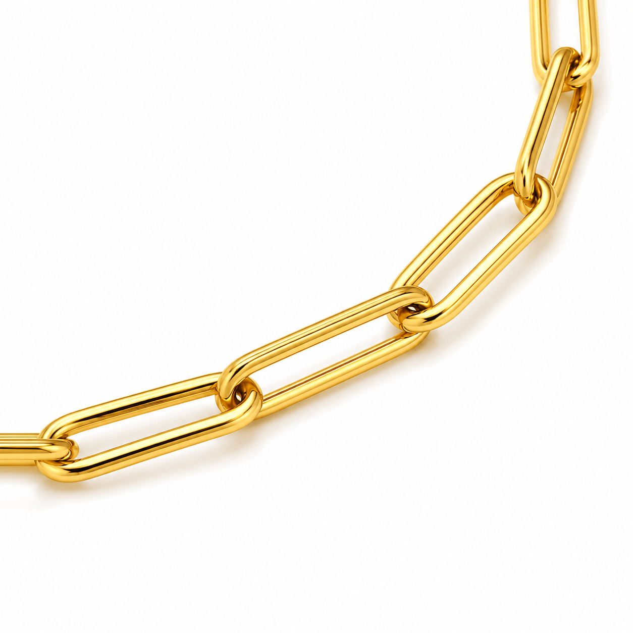 Paperclip Bracelet | 14K Gold 4.5mm